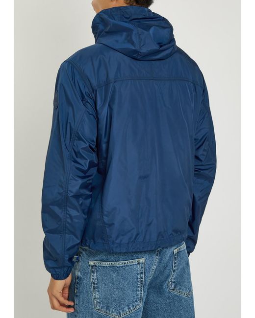 Canada Goose Blue Drift Hooded Logo-Appliquéd Shell Jacket for men