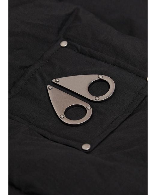 Moose Knuckles Black Everest Padded Shell Jacket for men