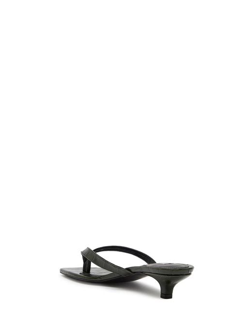 Totême  Black 40 Crocodile-Embossed Leather Sandals