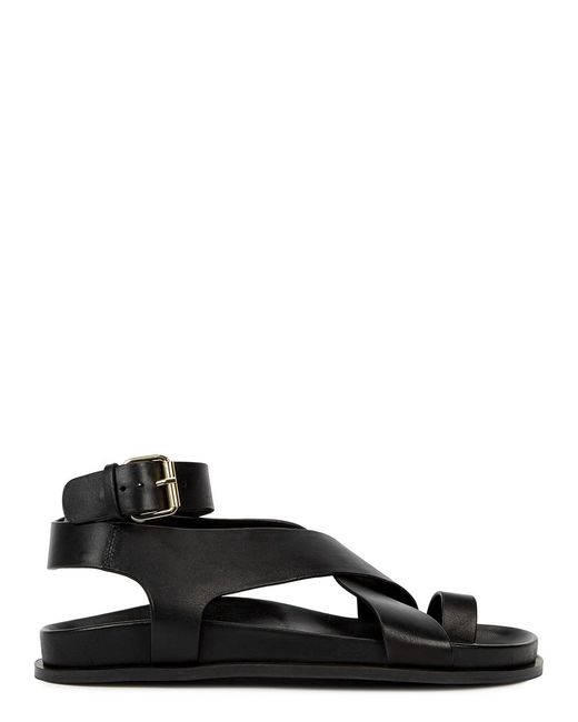 A.Emery Black A. Emery Jalen Leather Sandals
