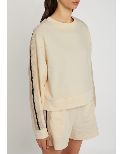 Moncler Natural Panelled Cotton Sweatshirt
