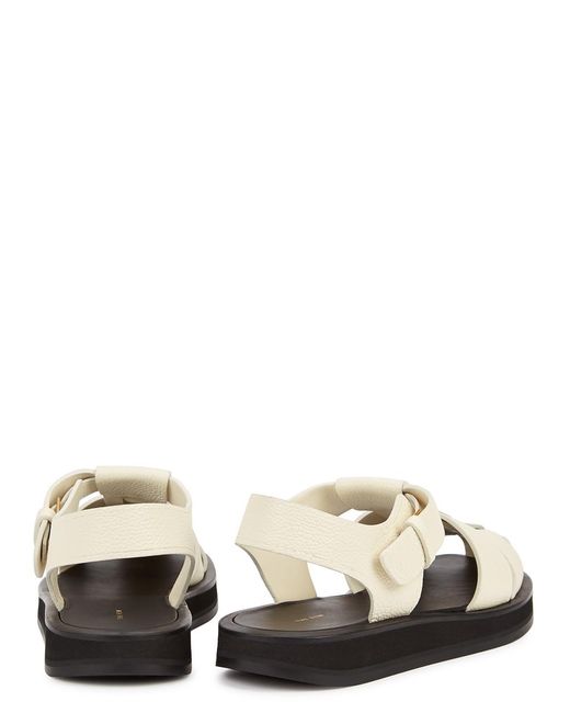 The Row Natural Fisherman Leather Sandals