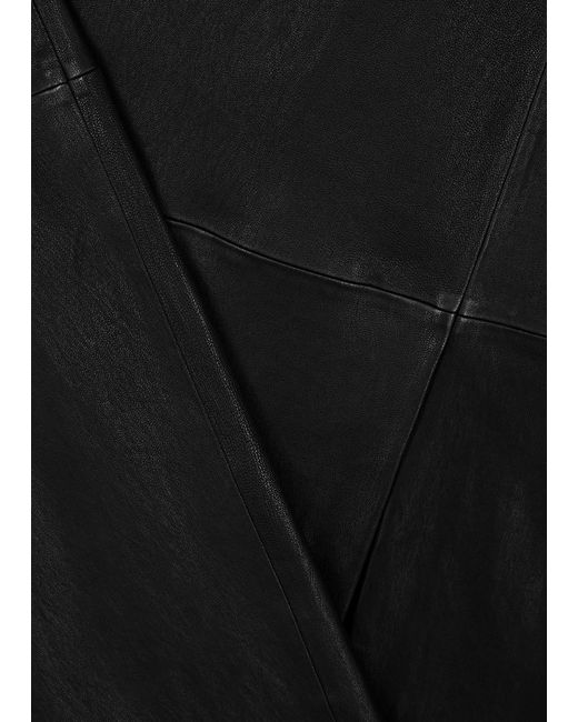Rag & Bone Black Ilana Leather Maxi Skirt