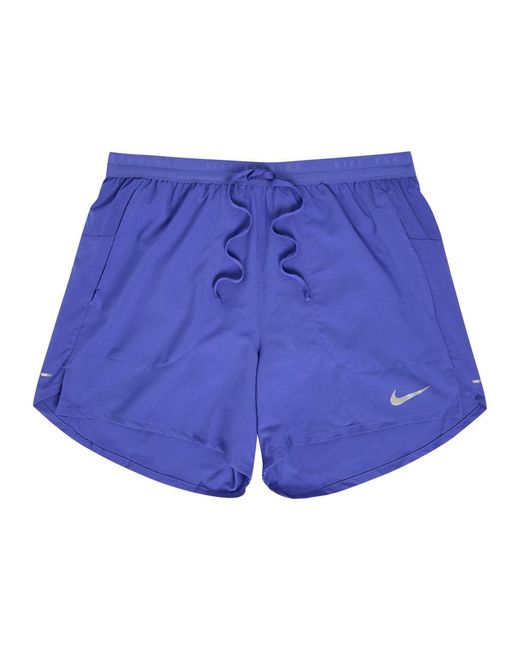 Nike Blue Dri-Fit 5" Jersey Shorts for men