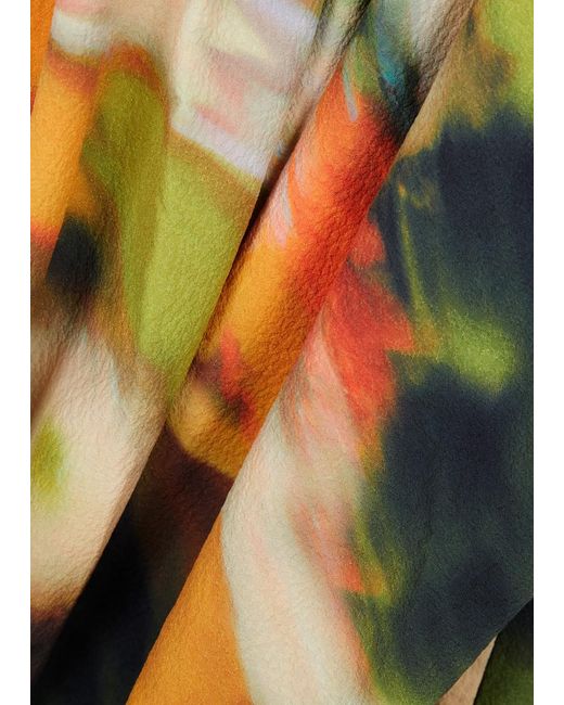 Stine Goya Multicolor Veroma Printed Textured Midi Dress