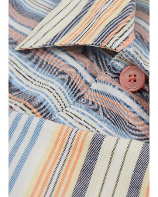 PS by Paul Smith Gray Striped Cotton Shirt for men