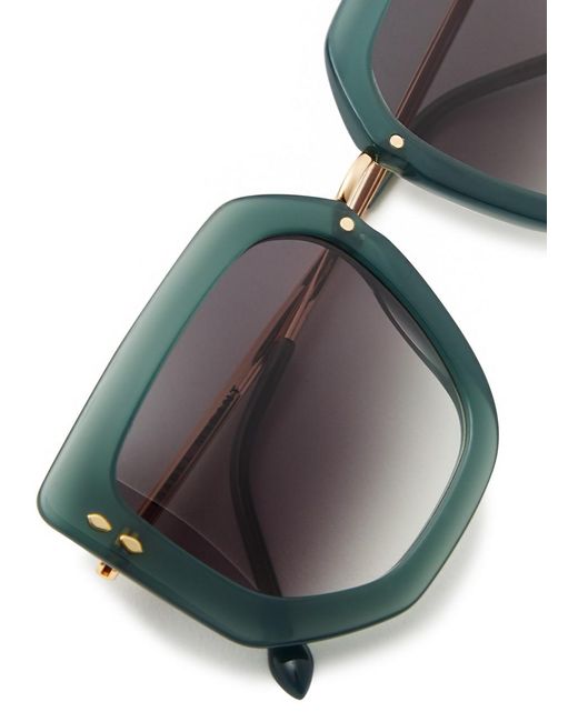 Isabel Marant Blue Oversized Sunglasses