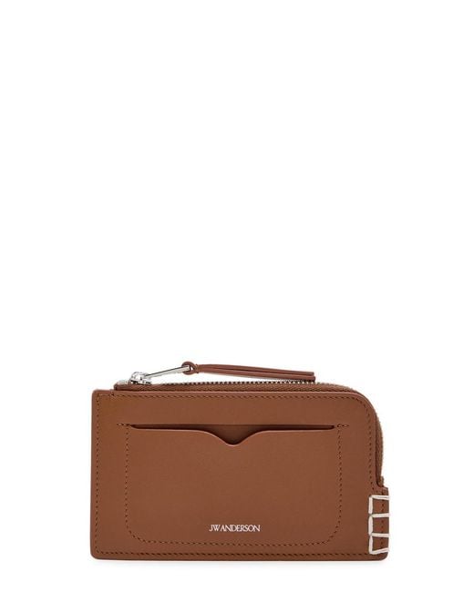 J.W. Anderson Brown Loafer Leather Wallet