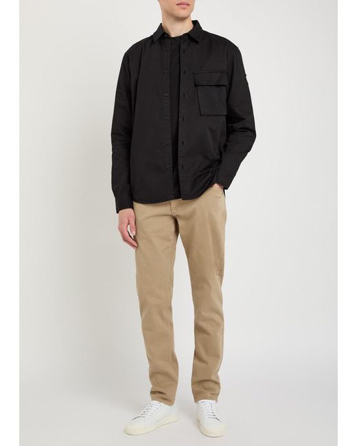Belstaff Black Scale Cotton Shirt for men