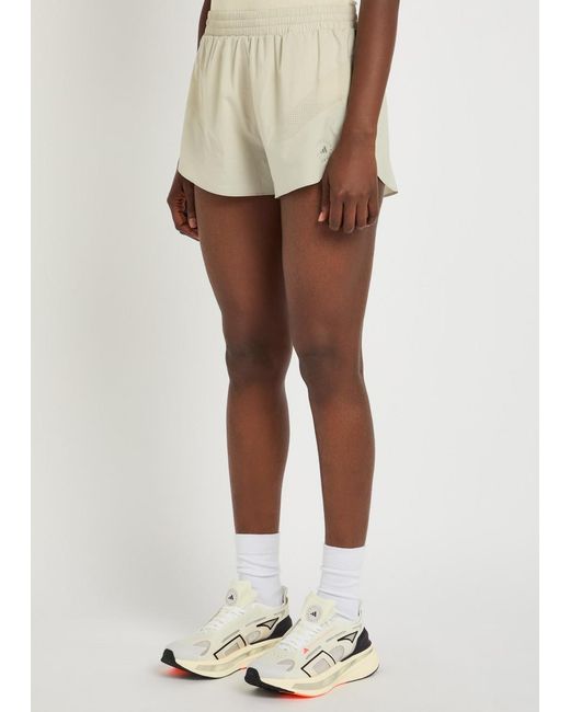 Stella McCartney Natural Adidas X Logo Shell Running Shorts