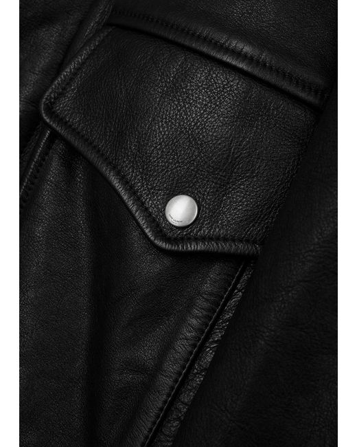Saint Laurent Black Leather Jacket