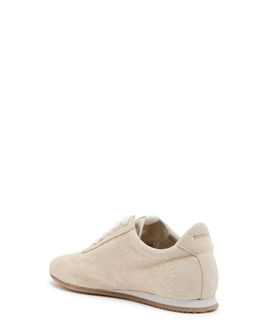 Totême  White Flex Suede Sneakers