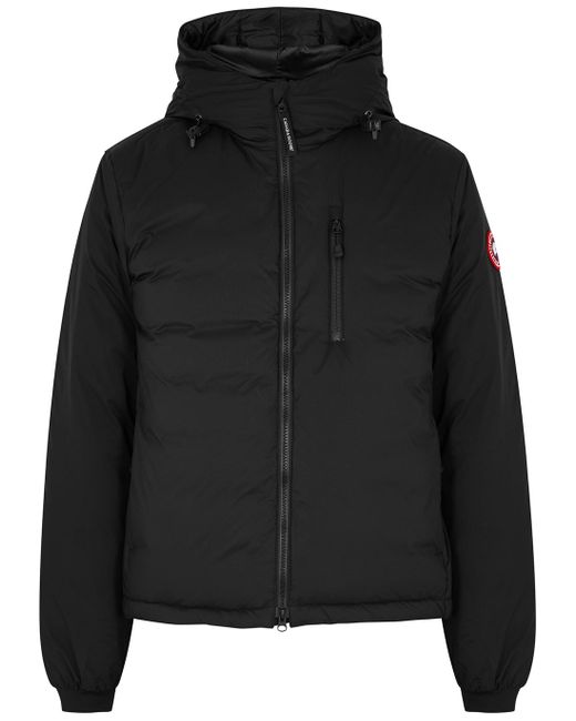 Canada Goose Lodge Hooded Featherlight Shell Jacket in Black for Men