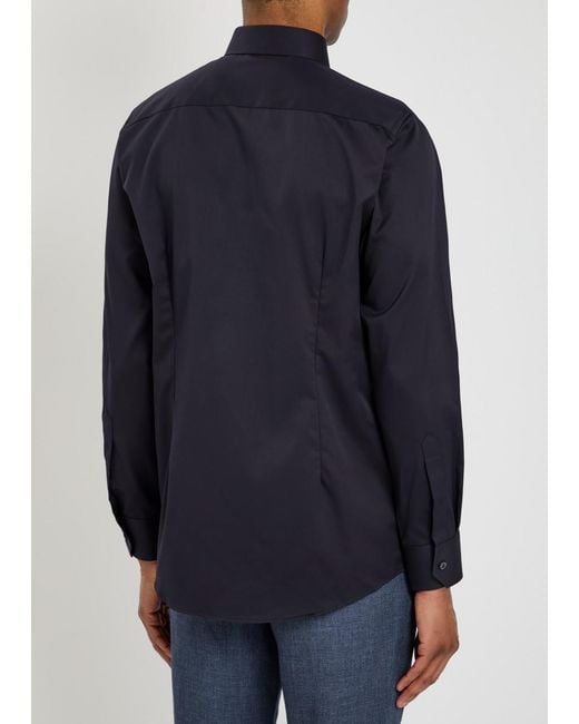Eton of Sweden Blue Cotton-Twill Shirt for men