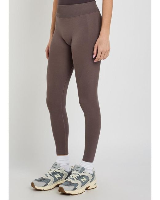 Tala Brown Sculpted Seamless Technical-Stretch Leggings
