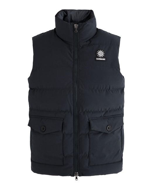 Sandbanks Blue Explorer Quilted Shell Gilet for men