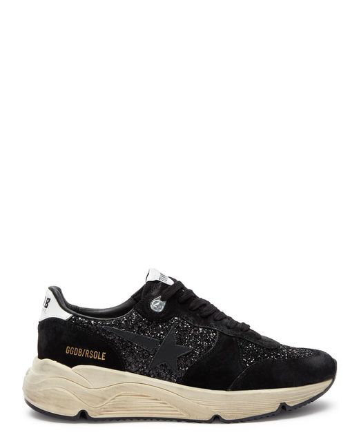 Golden Goose Running Sole Suede Sneakers in Black Lyst