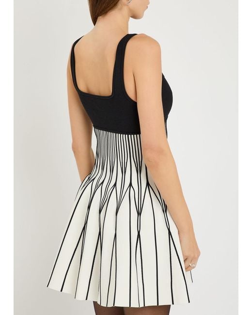 Jonathan Simkhai Black Cynder Patterned Knit Mini Dress