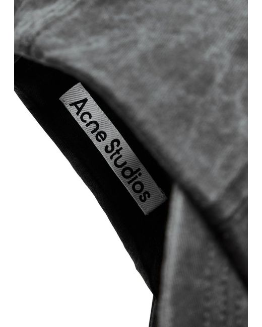 Acne Black Logo-embroidered Cotton Cap