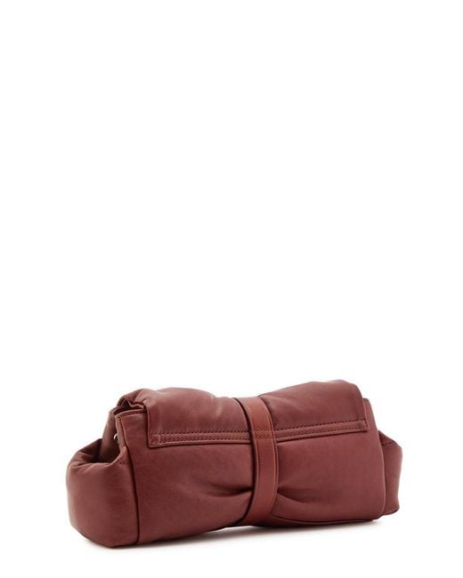 Vivienne Westwood Red Hazel Treasure Padded Leather Clutch
