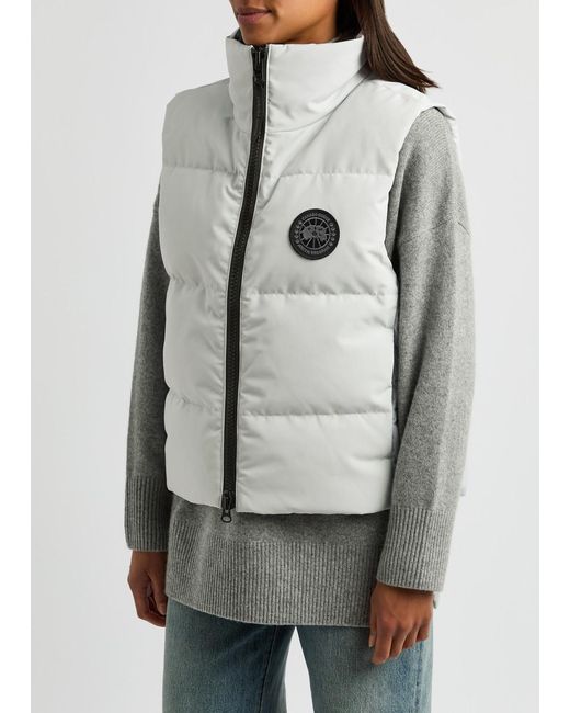 Canada Goose Gray Grandview Quilted Shell Gilet