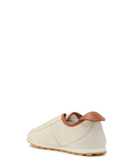 Jacquemus Gray Les Tennis Textured Leather Sneakers