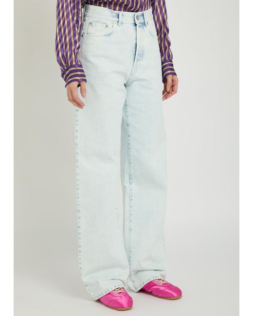 Dries Van Noten Blue Peyton Straight-Leg Jeans