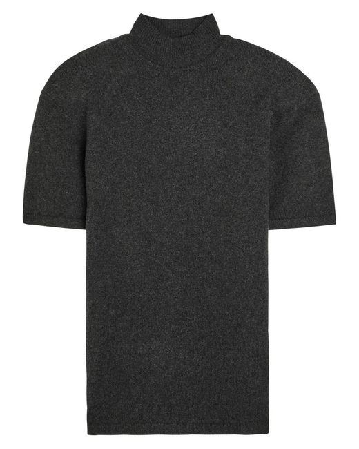 Jacquemus Black La Maille Castanha Wool And Cashmere-Blend Top