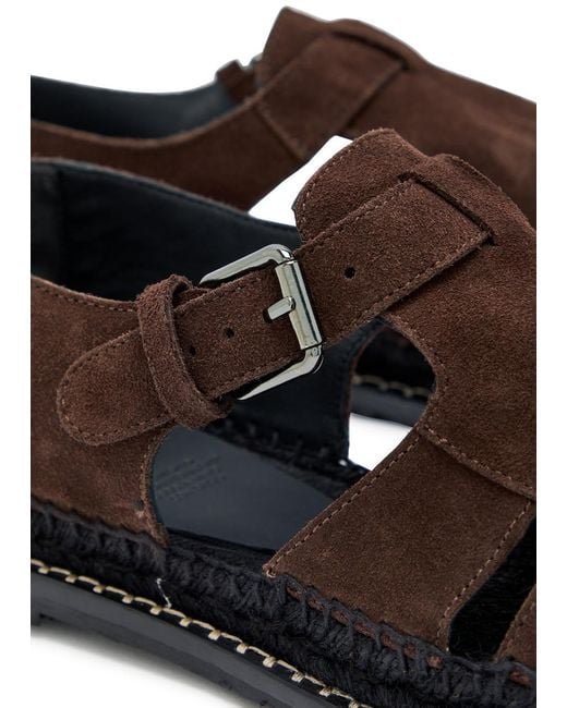 Castaner Brown Fito Suede Sandals for men