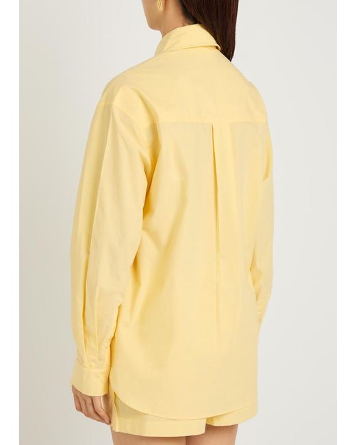 Matteau Yellow Cotton-Poplin Shirt