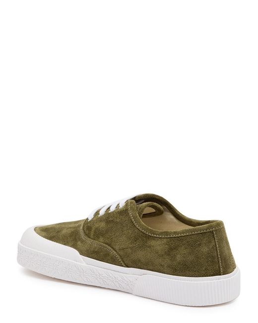Loewe Green Terra Vulca Suede Sneakers for men