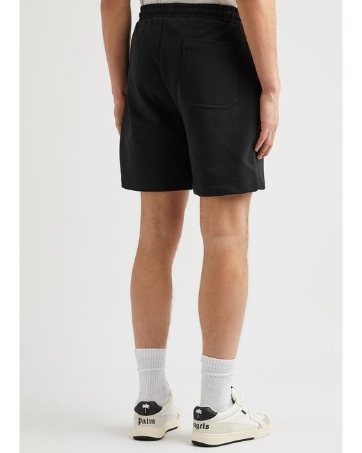 Helmut Lang Black Ski Logo-print Cotton Shorts for men