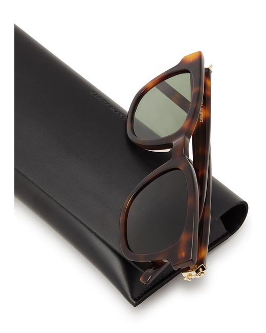 Saint Laurent Brown Slm124 Wayfarer-style Sunglasses
