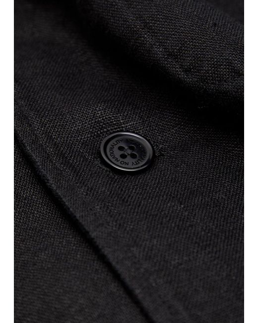 NN07 Black Morgan Linen Jacket for men