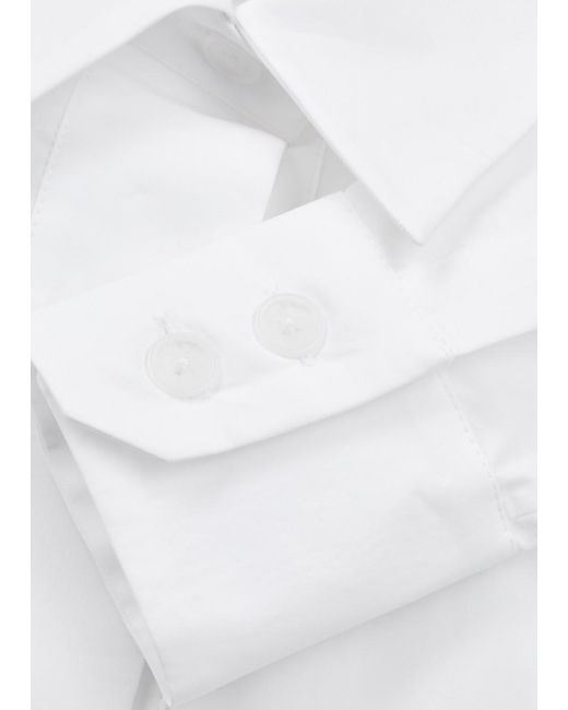 16Arlington White Teverdi Cotton-poplin Shirt
