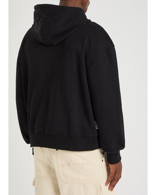 Homies Marbella Black Essentials Hooded Cotton Sweatshirt for men