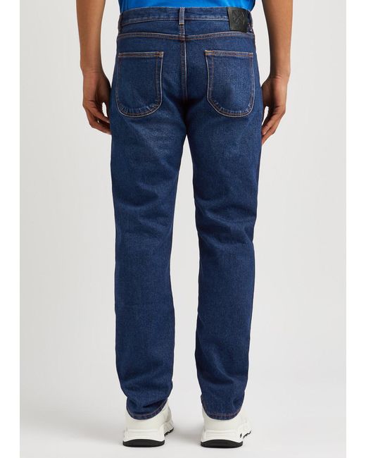 Off-White c/o Virgil Abloh Blue Arrows Tapered-leg Jeans for men