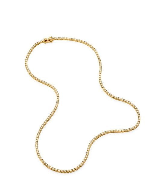 Missoma White Classic Tennis 18Kt-Plated Necklace