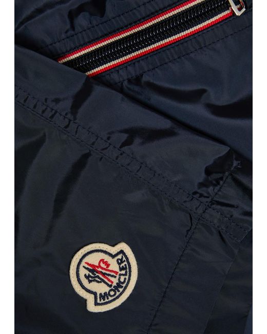 Moncler Blue Logo Shell Swim Shorts for men