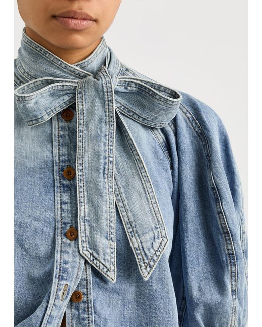 Zimmermann Blue Lantern Shirt