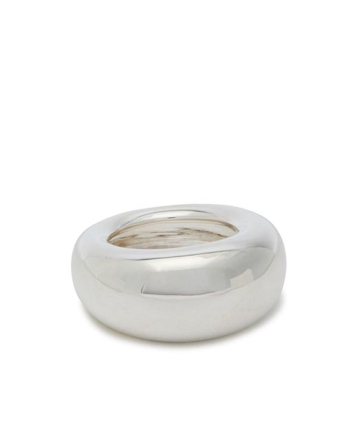 Nina Gordon White Puff Sterling Ring
