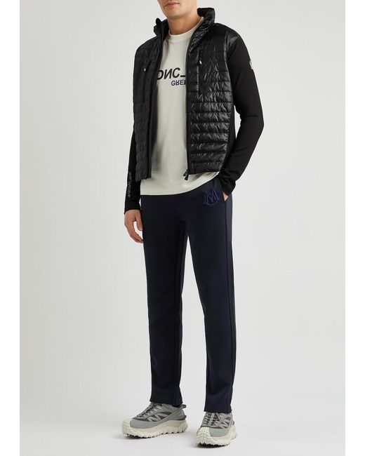 3 MONCLER GRENOBLE Black Day-namic Quilted Shell And Stretch-jersey Jacket for men