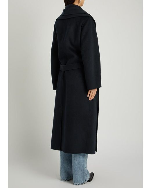 Rohe Black Double-Faced Belted Wool And Cashmere-Blend Coat