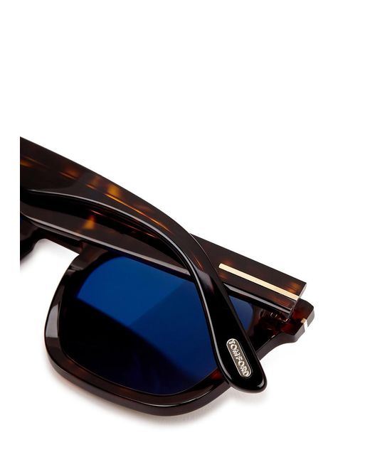 Tom Ford Brown Square-Frame Sunglasses Tortoiseshell, Lenses, 100% Uv Protection
