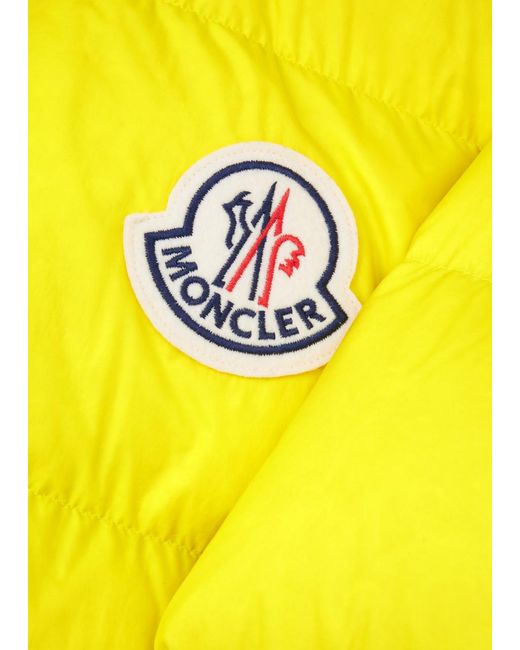 Moncler Yellow Citala Quilted Shell Jacket for men
