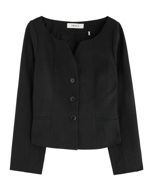 Skall Studio Black Athena Linen-Blend Blazer