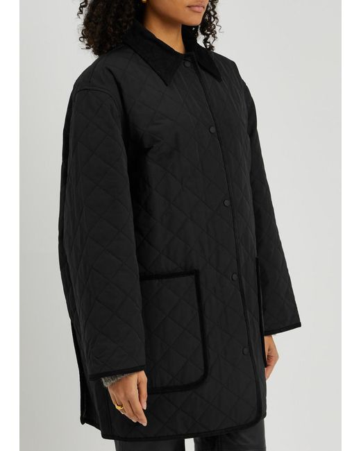 Totême  Black Totême Quilted Shell Jacket