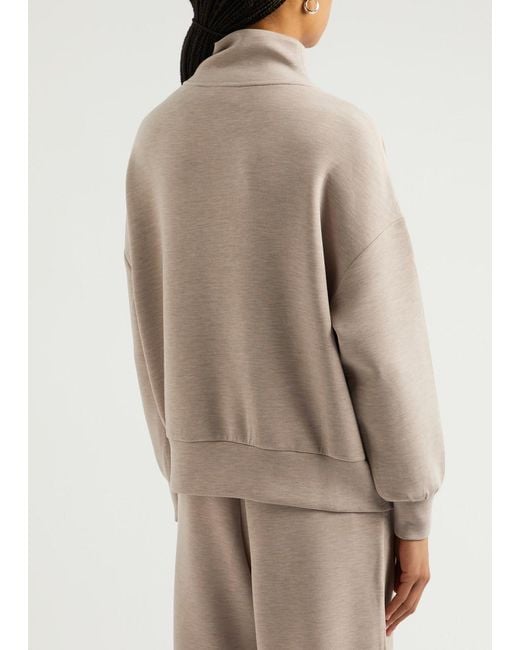 Varley Natural Hawley Half-Zip Stretch-Jersey Sweatshirt
