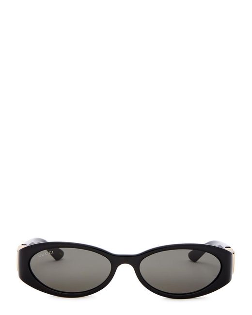 Gucci Black Oval-frame Sunglasses for men