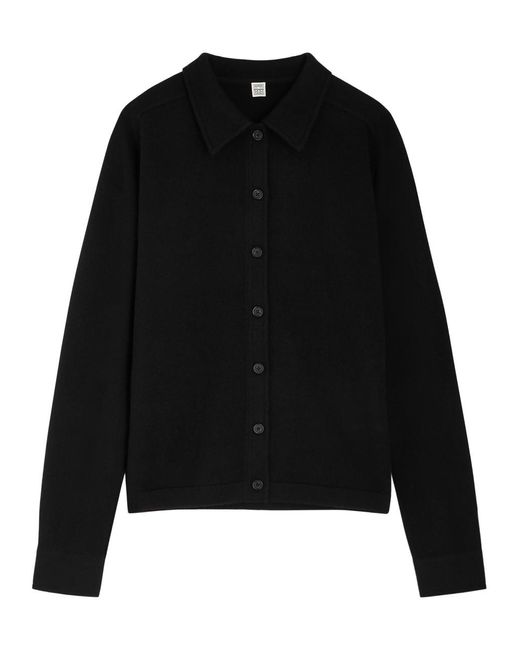 Totême  Black Toteme Cashmere Cardigan